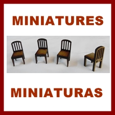 Wood Miniatures for Crafters, Decorators and Dolls Houses